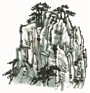 山石国画图片素材 山石国画图片素材