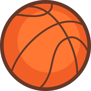 篮球简笔画图标