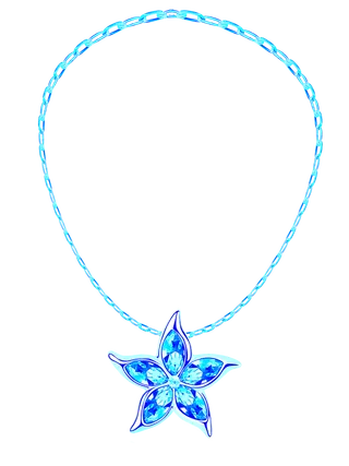 水晶项链免抠图-2