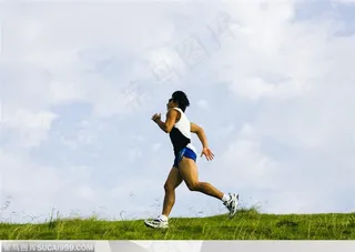 比赛运动-跑步的男人