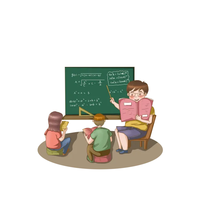 少儿兴趣班数学学习手绘素材psd模版下载