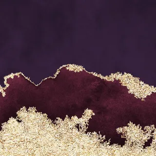 黑色深红棕磨砂质感金色水彩晕染金箔纹理背景图片