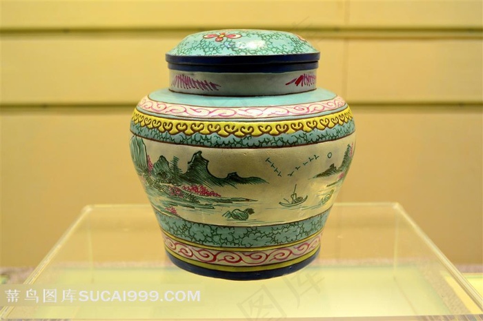 王南林粉彩茶叶罐