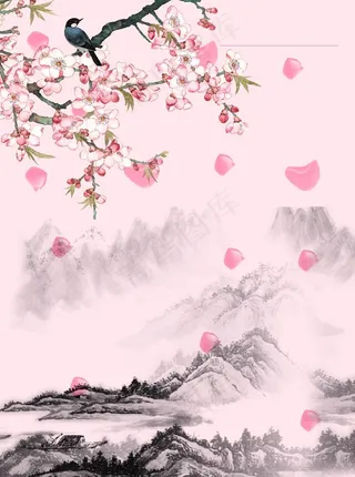 复古工笔画中国风PSD模板