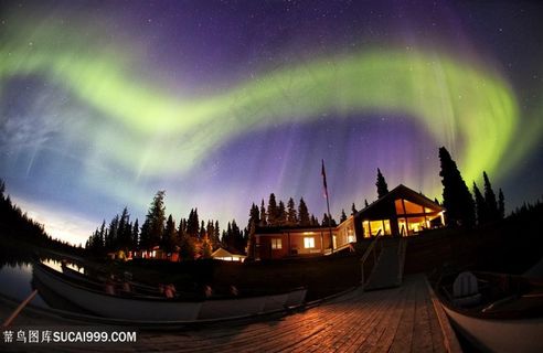 震撼极光景色高清图片