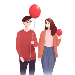 520情人节恋人气球免抠