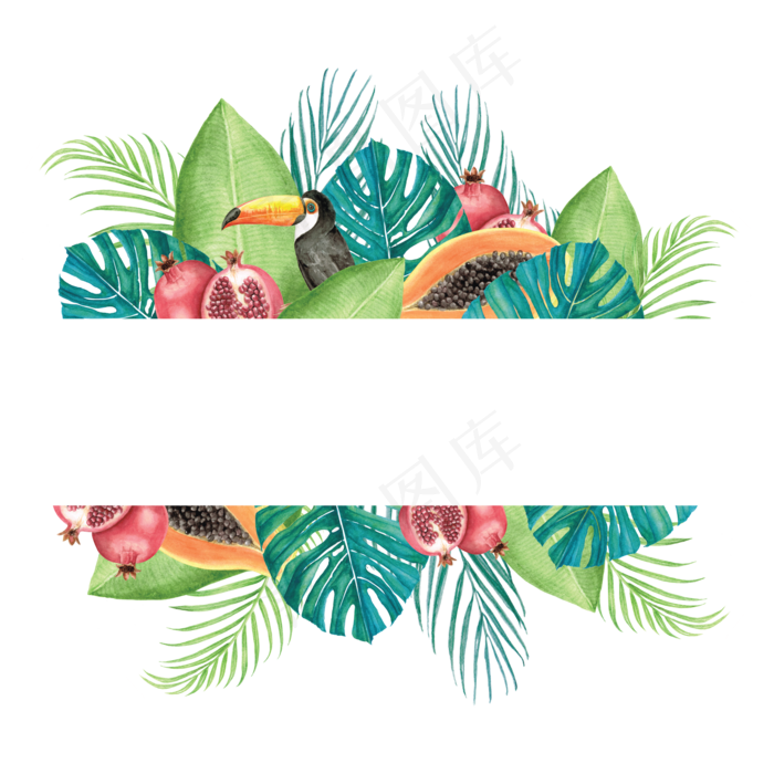 手绘插画-花边4