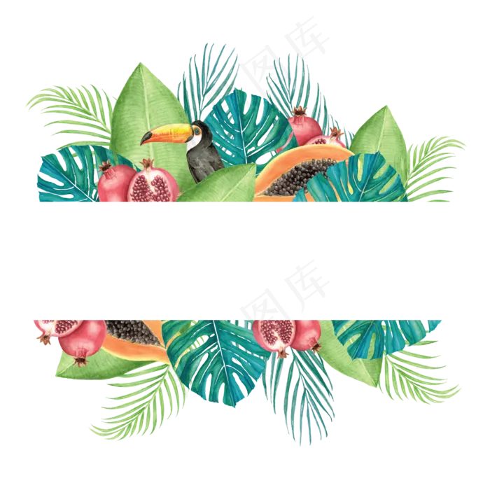 手绘插画-花边4