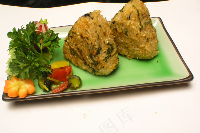   烤饭团