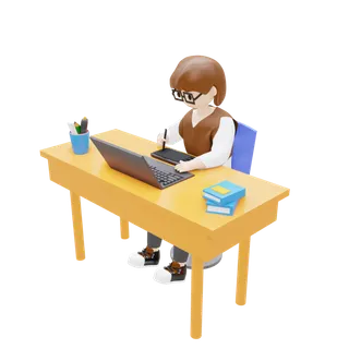 设计师人物招聘模型免扣元素