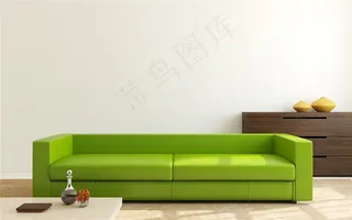 房间里的沙发家具物件