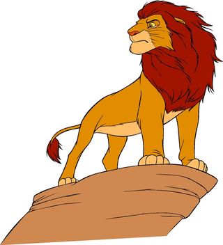 卡通动漫动画狮子王辛巴威武狮子雄狮矢量图素材
