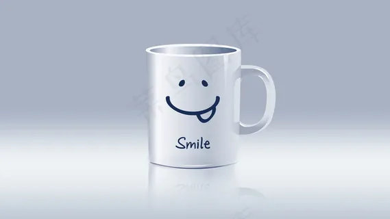 白色马克杯设计图