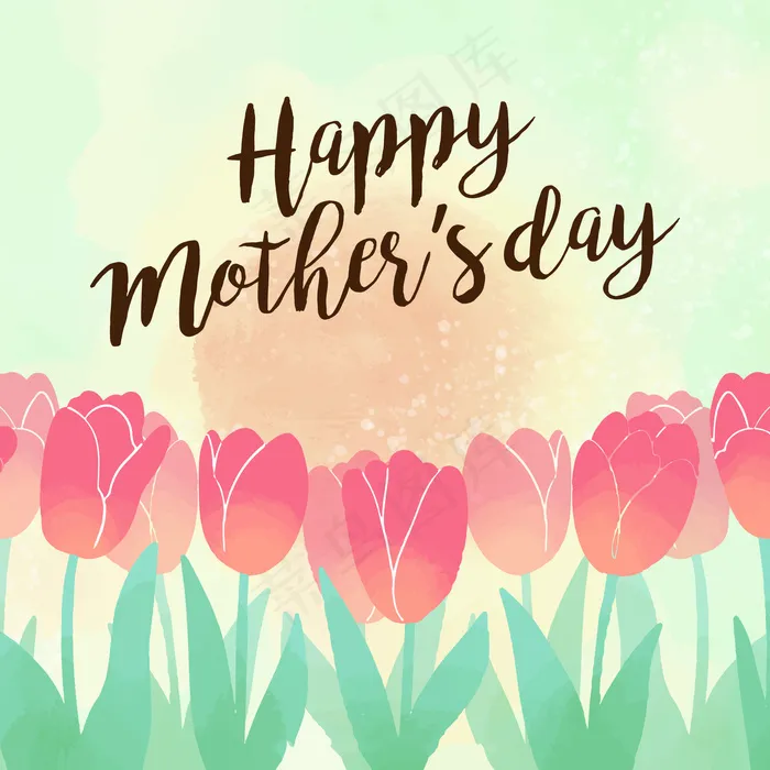 感恩母亲节 ai矢量模版下载