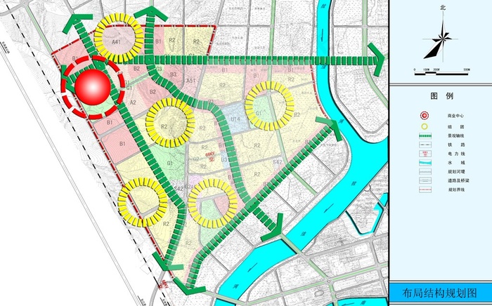 城市布局结构规划图