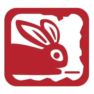 新年素材2023新年素材卯兔新年快乐盖章兔年