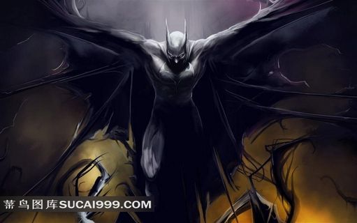 蝙蝠侠超级英雄插画