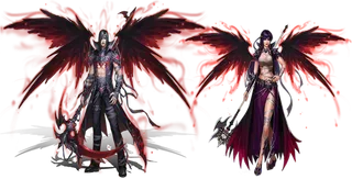 黑暗天使卡通人物素材