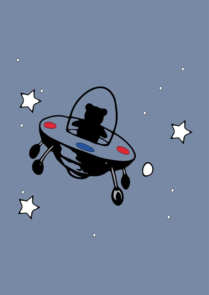 太空船宇宙星星cdr矢量模版下载