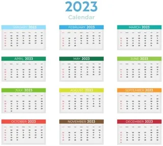 2023 年日历 PNG免抠