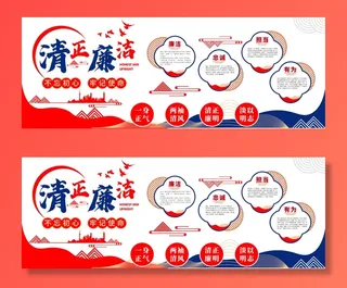 廉政形象党建文化墙