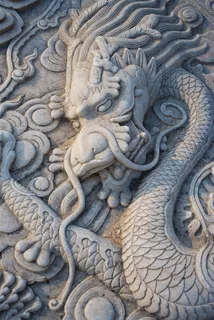 传统吉祥龙纹雕塑设计素材