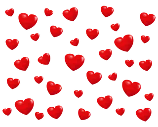 立体爱心情人节