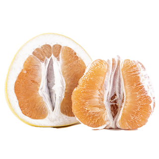 3黄心柚 (4)水果超市商品白底图免抠实物摄影png格式图片透明底