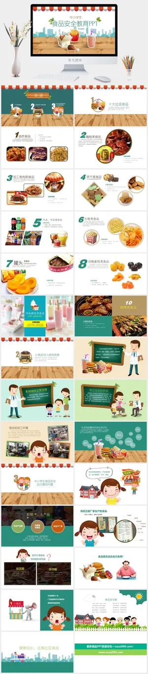 校园幼儿园儿童小学生食品安全教育ppt模