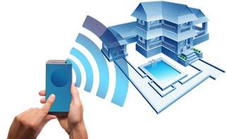 远程遥控数码科技卡通科技kv主视觉素材