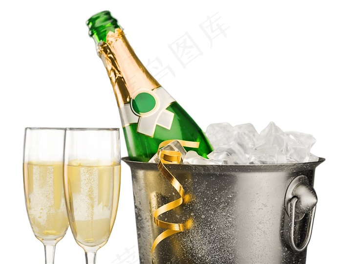 冰镇香槟酒图片