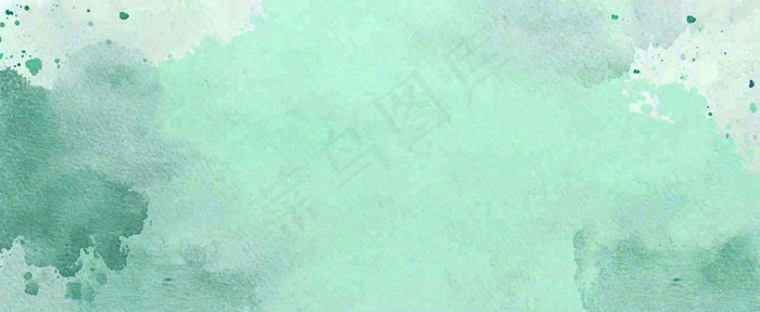 绿色水彩斑驳背景