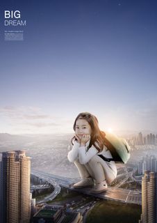 儿童梦想天空背景