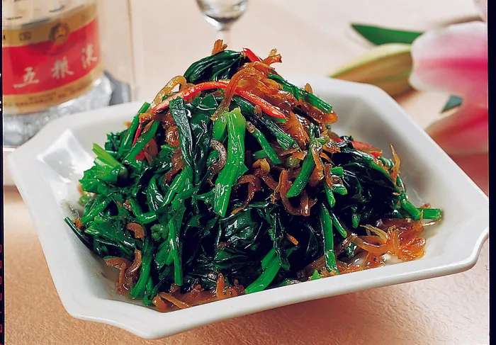 95LC-248丁香鱼拌菠菜