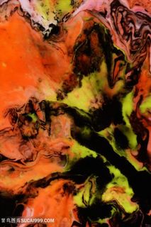 抽象水彩时尚艺术画