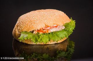 美食鲜虾堡图片