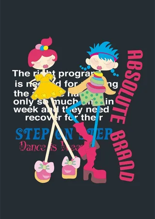 少女可爱长腿字母海报