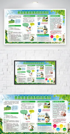 传统食品安全教育展板模板