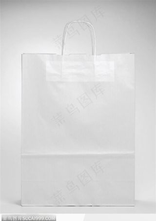 白色手提袋 购物袋VI贴图
