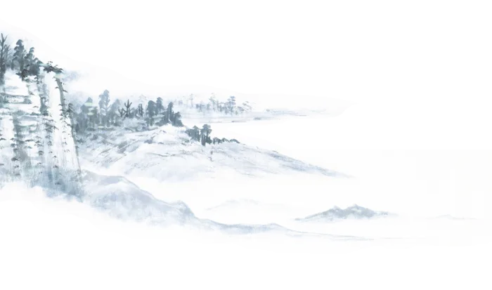 山水画素材中国风水墨画素材元素中国画