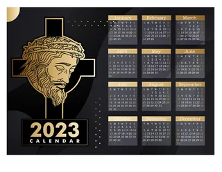 2023日历 2023年挂历 兔年日历 