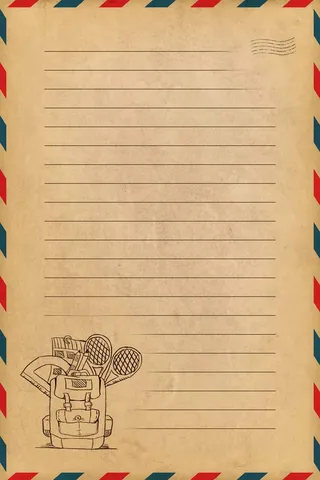 大气信纸模板背景