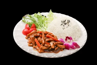 黑椒鸡柳A餐饮快餐盖浇饭产品成品高清大图免扣