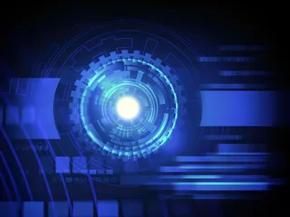 蓝色信息数码高科技创意背景