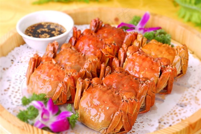 蟹美食美食素材