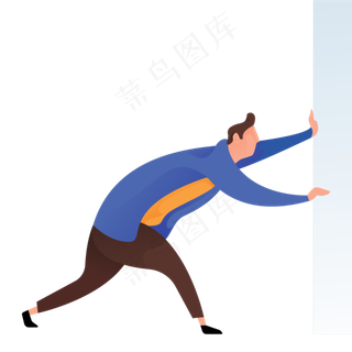 开门人物免抠图