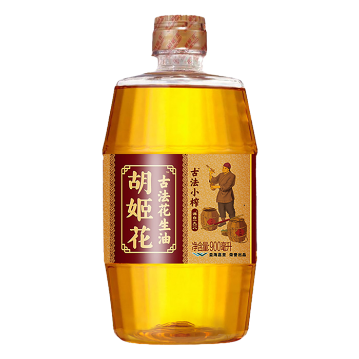 胡姬花古法花生油900毫升超市商品白底图免抠实物摄影png格式图片透明底