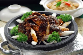 石锅煲类火锅川菜特色菜生爆大甲鱼