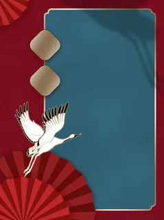 中式古典国潮来袭海报展板宣传背景图PSD设计PS模板素材