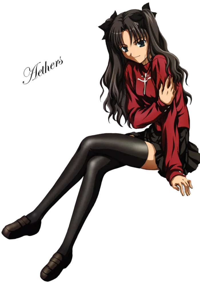 女孩坐姿卡通简笔人物